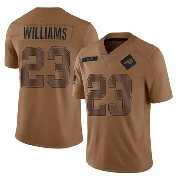 Men's Buffalo Bills Aaron Williams Brown 2023 Salute To Service Jersey - Limited
