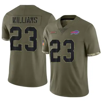 Men's Buffalo Bills Aaron Williams Olive 2022 Salute To Service Jersey - Limited