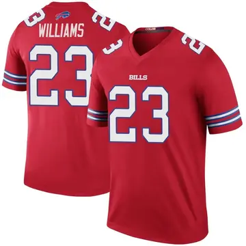 Men's Buffalo Bills Aaron Williams Red Color Rush Jersey - Legend