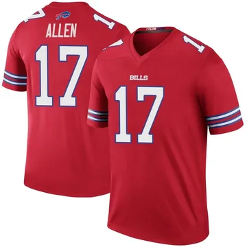 Men S Nike Buffalo Bills Josh Allen Red Color Rush Jersey Legend